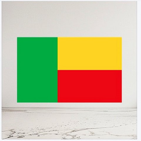 Drapeau national Bénin, Supporters, Fans, Football, Cameroun