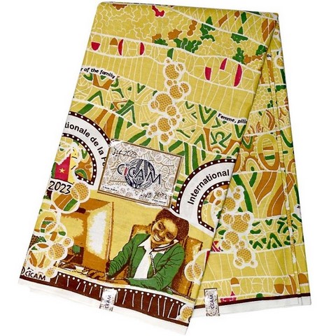 Tissu pagne wax du 8 mars officiel (la journée internationale de la femme au Cameroun)