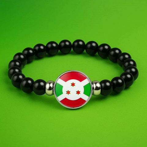 Bracelet Perles drapeau Burundi