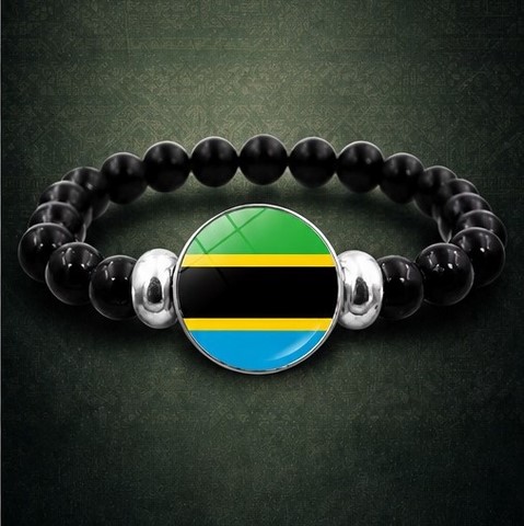 Bracelet Perles drapeau Sierra Leone