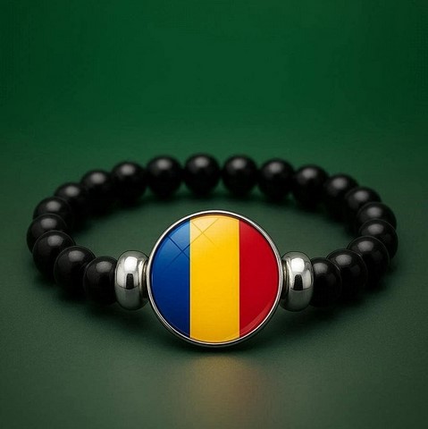 Bracelet Perles drapeau Tchad