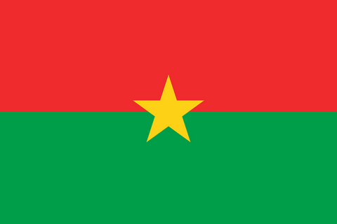 Burkina Faso, Drapeau national, Supporters, Fans, Football, Pays Afrique, Caf, Can,