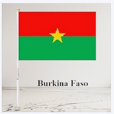 Drapeau mains Burkina Faso, lot de 5/10/20/50/100 pieèces,