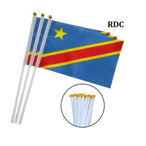 Drapeau main Congo RDC, Les Leopards, Supporter RDC, Football Africain, Fans, Football, République Démocratique du Congo,