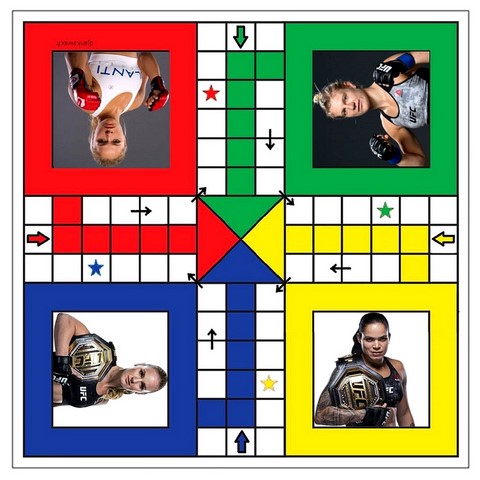 Ludo Jeu Fait Main Champions UFC femmes, Djankawax,