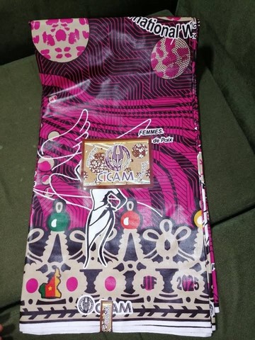 Tissu pagne wax du 8 mars 2025 officiel (la journée internationale de la femme au Cameroun)