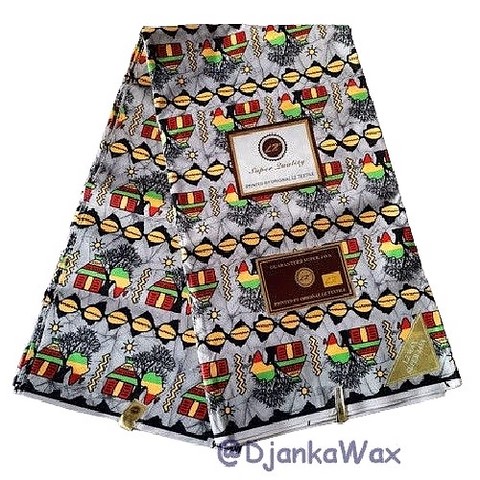 Tissu pagne wax africain 6 yard, Djankawax, tissus pagnes,