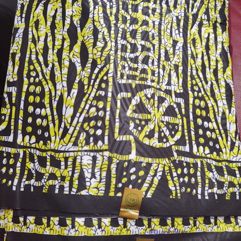 Ndop jaune, African wax loincloth 6 yards, ventes solidaire,lafermedeleo,La ferme de Léo,