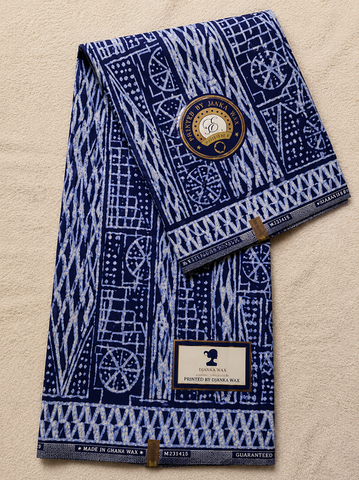 tissu pagne bleu/blanc, Ndop Bamiléké Cameroun, africain 3/6 yard, Ndop bamilékés Cameroun, ventes solidaire,lafermedeleo,Djankawax,