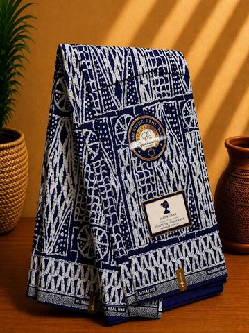 Ndop bleu, African wax loincloth 6 yards, ventes solidaire,lafermedeleo,La ferme de Léo,