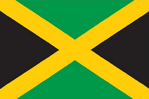 Drapeau de la Jamaïque, Supporters, Fans, Football, Jamaïca,