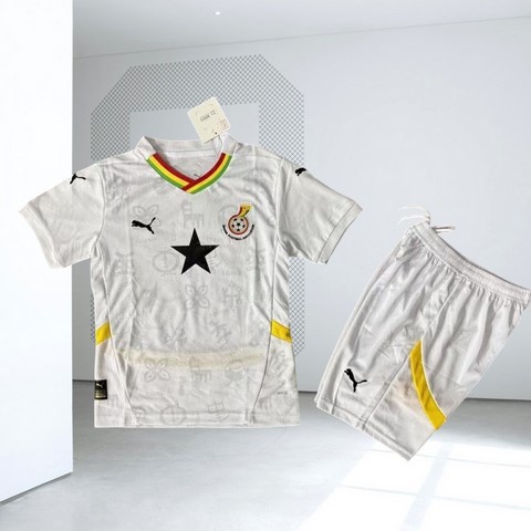 Ensemble Football Enfant Maillot + Short, jaune, Ghana,