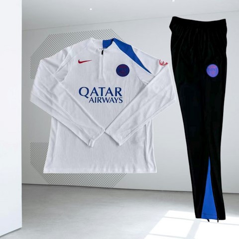 nsemble football PSG Paris, enfant, Veste + pantalon Football noir blanc, soccer, Kids,