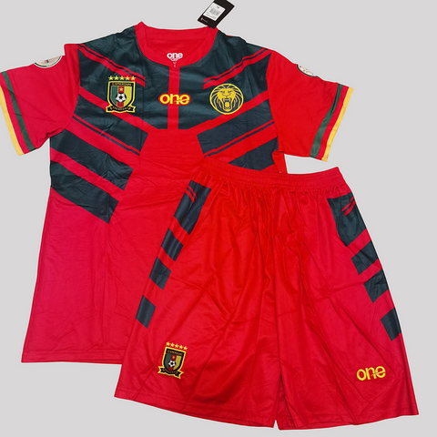  Cameroon Red Football Jersey, Cameroun, blanc, vert rouge, Football,