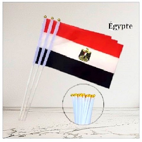 Drapeau main Égypte, Supporters, Fans, Football, Cameroun