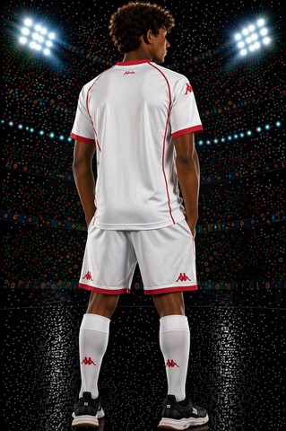 Ensemble Football Tunisie Enfant Maillot + Short, 2026.  jaune, AiglesDeCarthage, SupporterTunisien, Can, Caf, Afrique,
