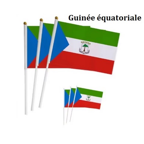 Drapeau main Guinée équatoriale , Supporters, Fans, Football, Cameroun