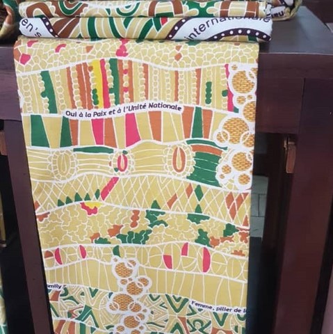 Tissu pagne wax du 8 mars officiel (la journée internationale de la femme au Cameroun)