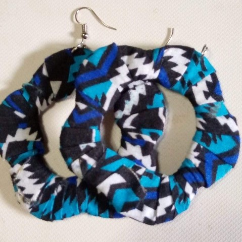 Sale African Wax Pagne Fabric Earrings Online,