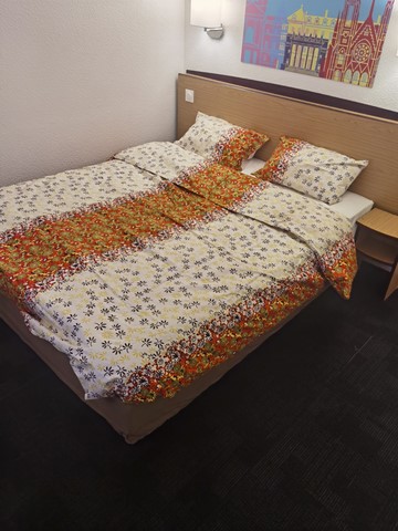 Parure housse de couette + 2 taies d'oreillers en tissu pagne wax,