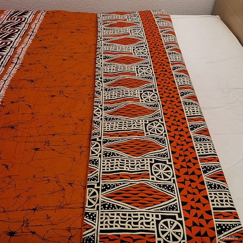 Housse de couette en tissu pagne wax