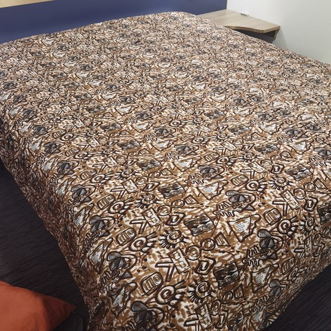 Duvet cover 220x240 in African wax loincloth fabric,