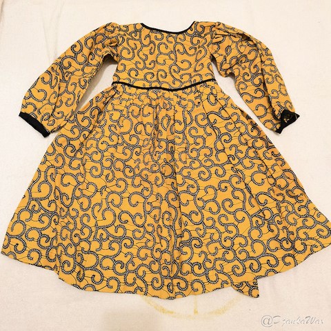 Robe enfant en tissu pagne wax du Cameroun,vêtements,enfants,djankawax,