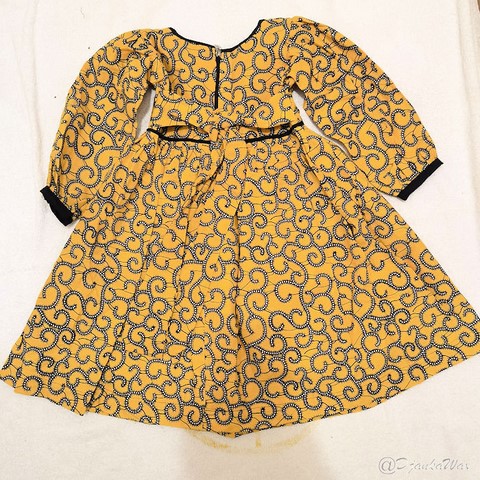Robe enfant en tissu pagne wax du Cameroun,vêtements,enfants,djankawax,
