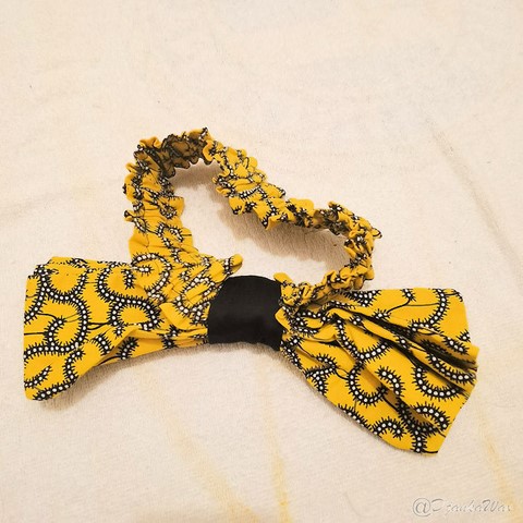 Bandeau élastique femme en tissu wax,