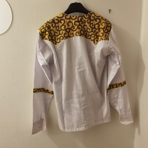 Ensemble homme en tissu pagne wax, djankawax, vêtements, couple, Cameroun,