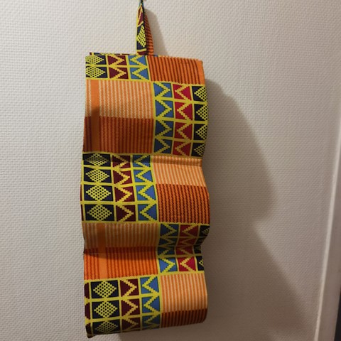 Porte papiers toilettes en tissu pagne wax, Djankawax Creation,