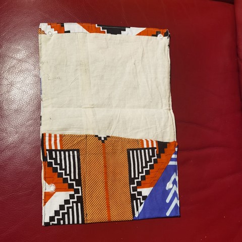 Pochette papiers maquillage en tissu pagne wax,Djankawax,