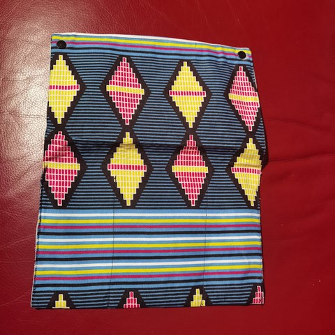 Pochette papiers maquillage en tissu pagne wax,Djankawax,