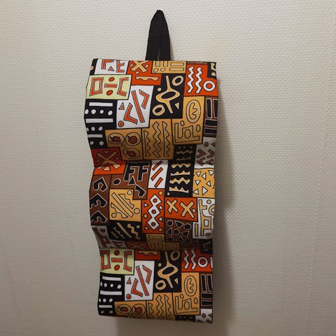 Porte papiers toilettes en tissu pagne wax, Djankawax Creation,