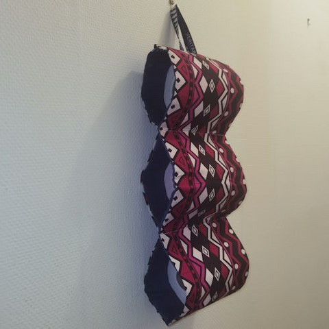 Porte papiers toilettes en tissu pagne wax, Djankawax Creation,