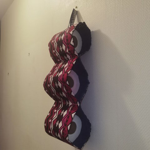 Porte papiers toilettes en tissu pagne wax, Djankawax Creation,