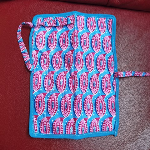 Porte couverts en tissu pagne wax Africain, Djankawax Creation,