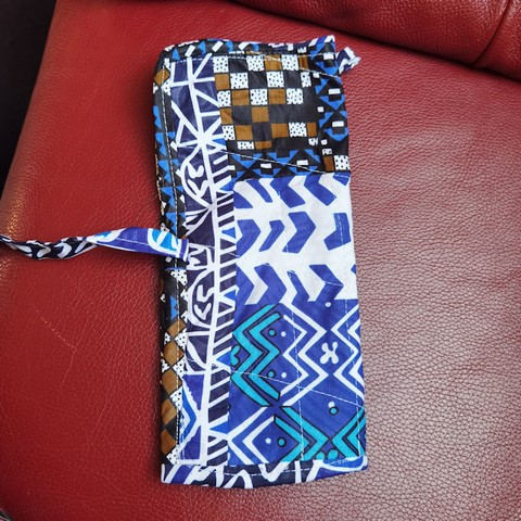 Toilet paper holder in wax loincloth fabric 1/2/4 compartments,