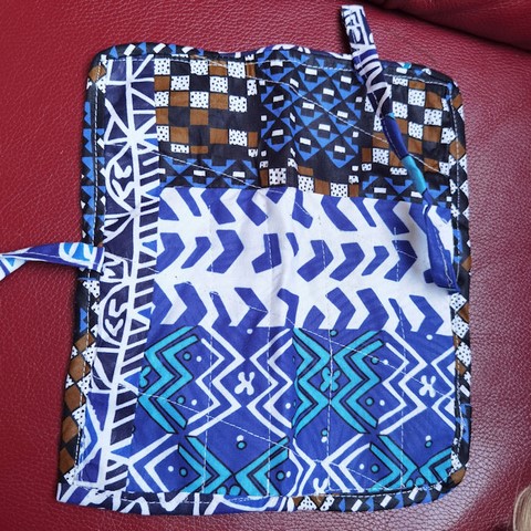 Porte couverts en tissu pagne wax Africain, Djankawax Creation,