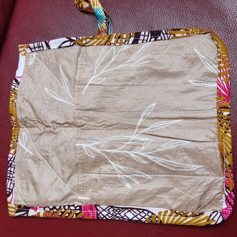 Porte couverts en tissu pagne wax Africain, Djankawax Creation,