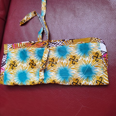 Porte couverts en tissu pagne wax Africain, Djankawax Creation,