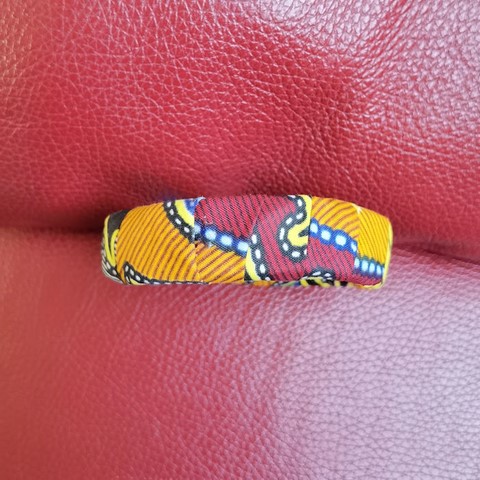 Bracelet en tissu pagne wax africain,