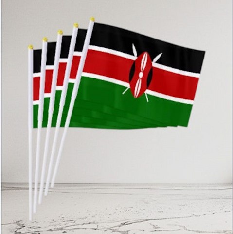 Drapeau main Kenya, Supporters, Fans, Football, Cameroun