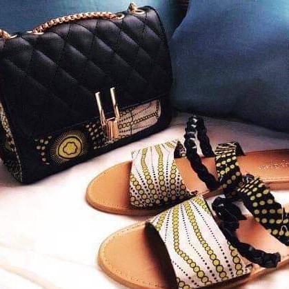Vente et custom, Personnalisation de Sacs et Chaussures en Tissus Pagne Wax en Ligne