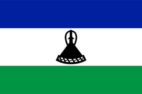 Drapeau national Lesotho, Supporters, Fans, Football, Cameroun