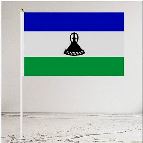 Drapeau main Lesotho, Supporters, Fans, Football, Cameroun