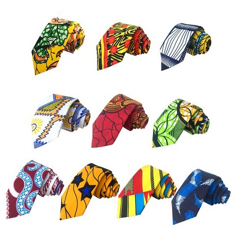 cravate en tissu pagne wax africain Cameroun, cravatte + pochette en tissu wax, lafermedeleo,