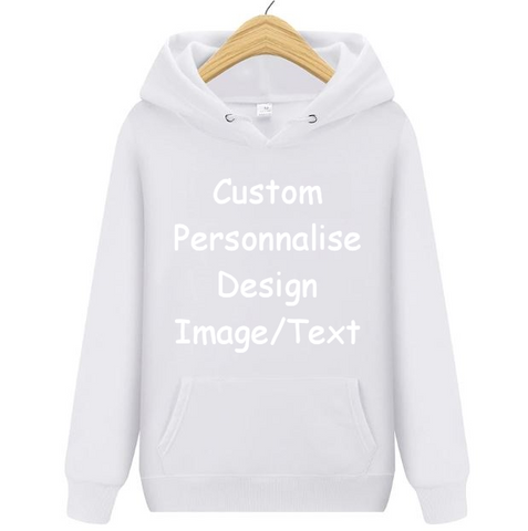 Sweat à capuche mixte à Personnaliser avec image