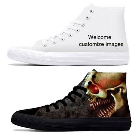 Chaussures en toile mixte à personnaliser par votre image,