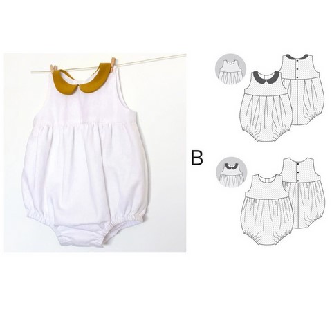 Body bébé en tissu pagne wax du Cameroun,